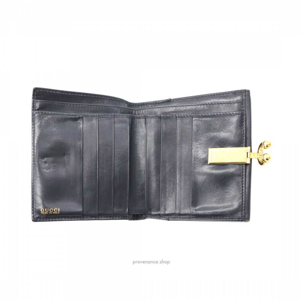 Gucci Dionysus Trifold Wallet - Navy Blue Leather - image 5