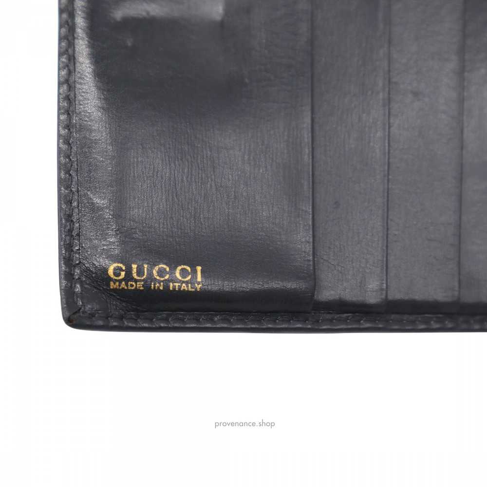 Gucci Dionysus Trifold Wallet - Navy Blue Leather - image 6