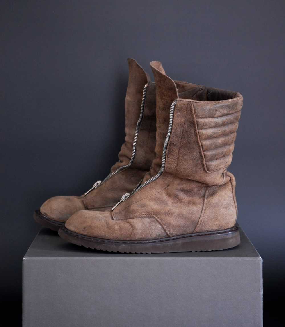 Rick Owens F/W 11 LIMO Brown Blistered Leather Mo… - image 6