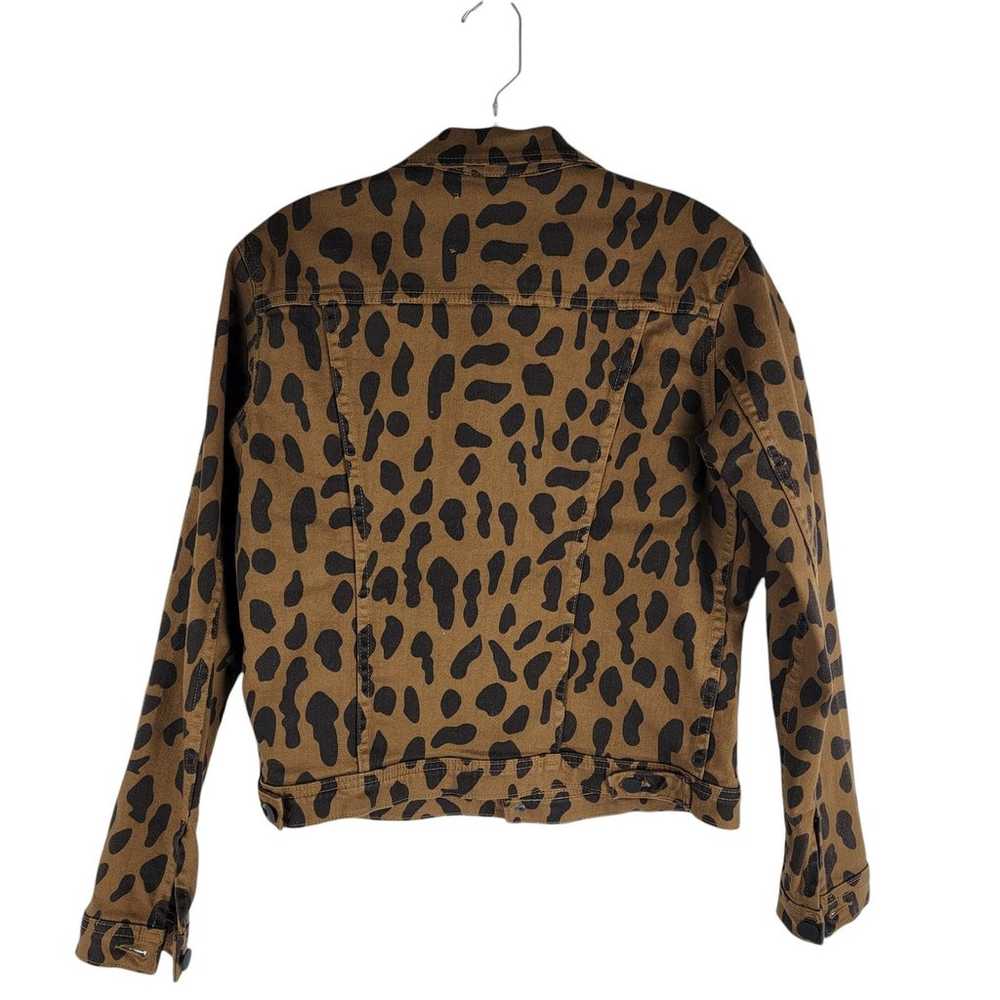 L'agence Cheetah Animal Print Jean Denim Jacket B… - image 6