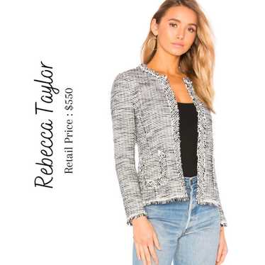 NWOT Rebecca Taylor Boucle Tweed Jacket Size 4 Fr… - image 1