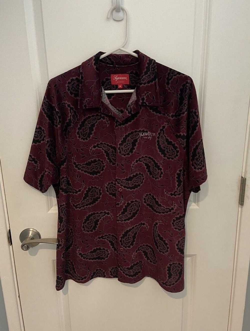 Supreme Supreme Velour Short Sleeve Shirt - image 1