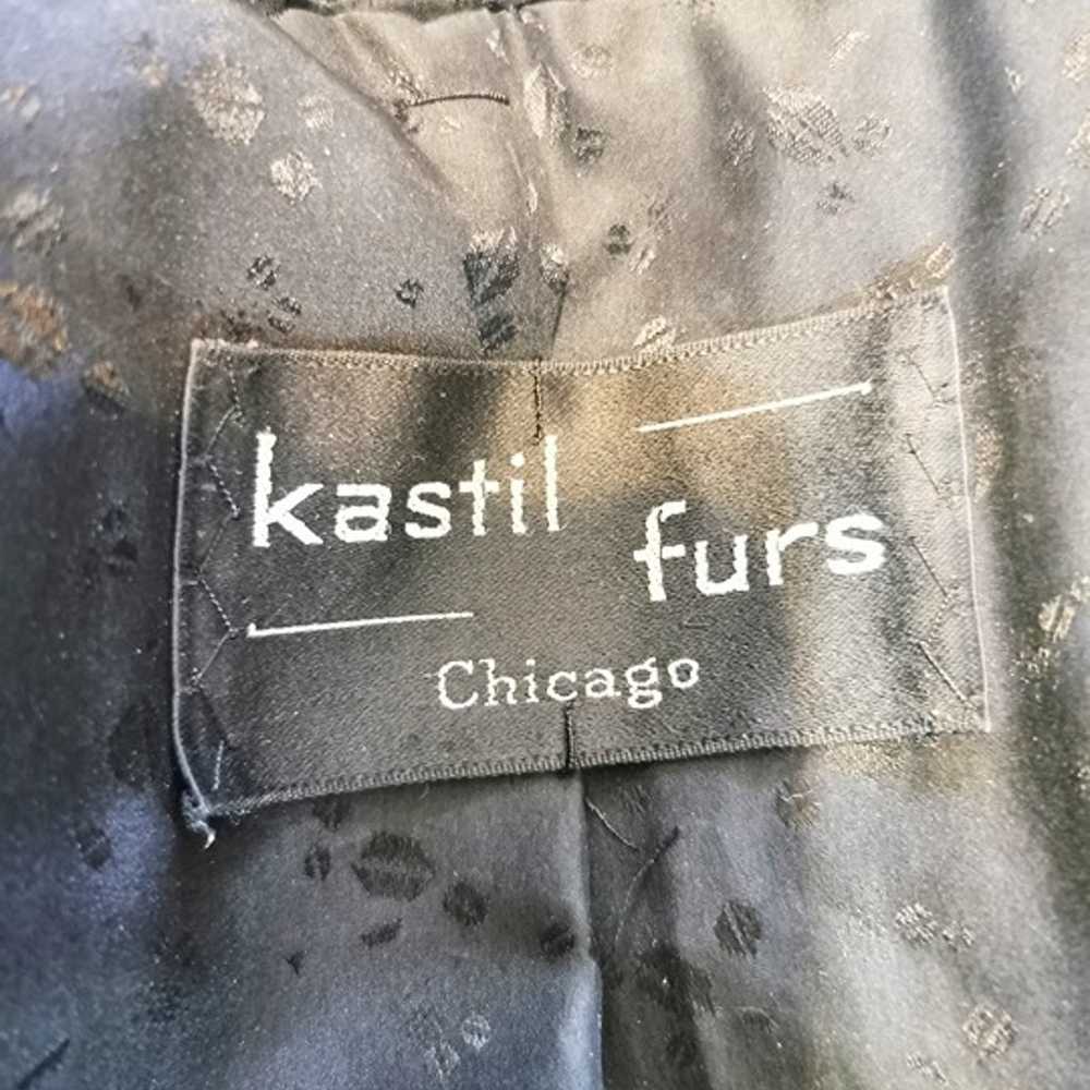 KASTIL FURS CHICAGO REAL BLACKGAMMA MINK COAT LUX… - image 7