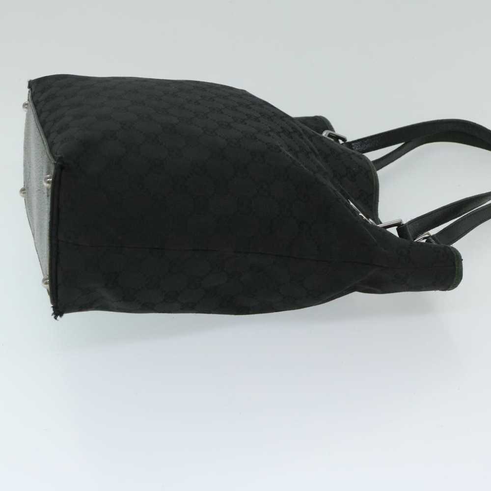 Gucci GUCCI GG Canvas Tote Bag Black 120836 Auth … - image 3