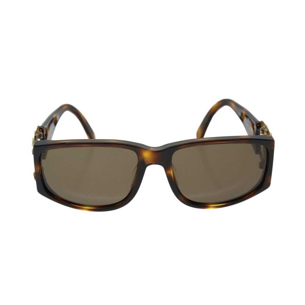 Chanel CHANEL Sunglasses plastic Brown CC Auth 69… - image 2
