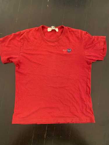 Comme Des Garcons Play CDG play red t shirt