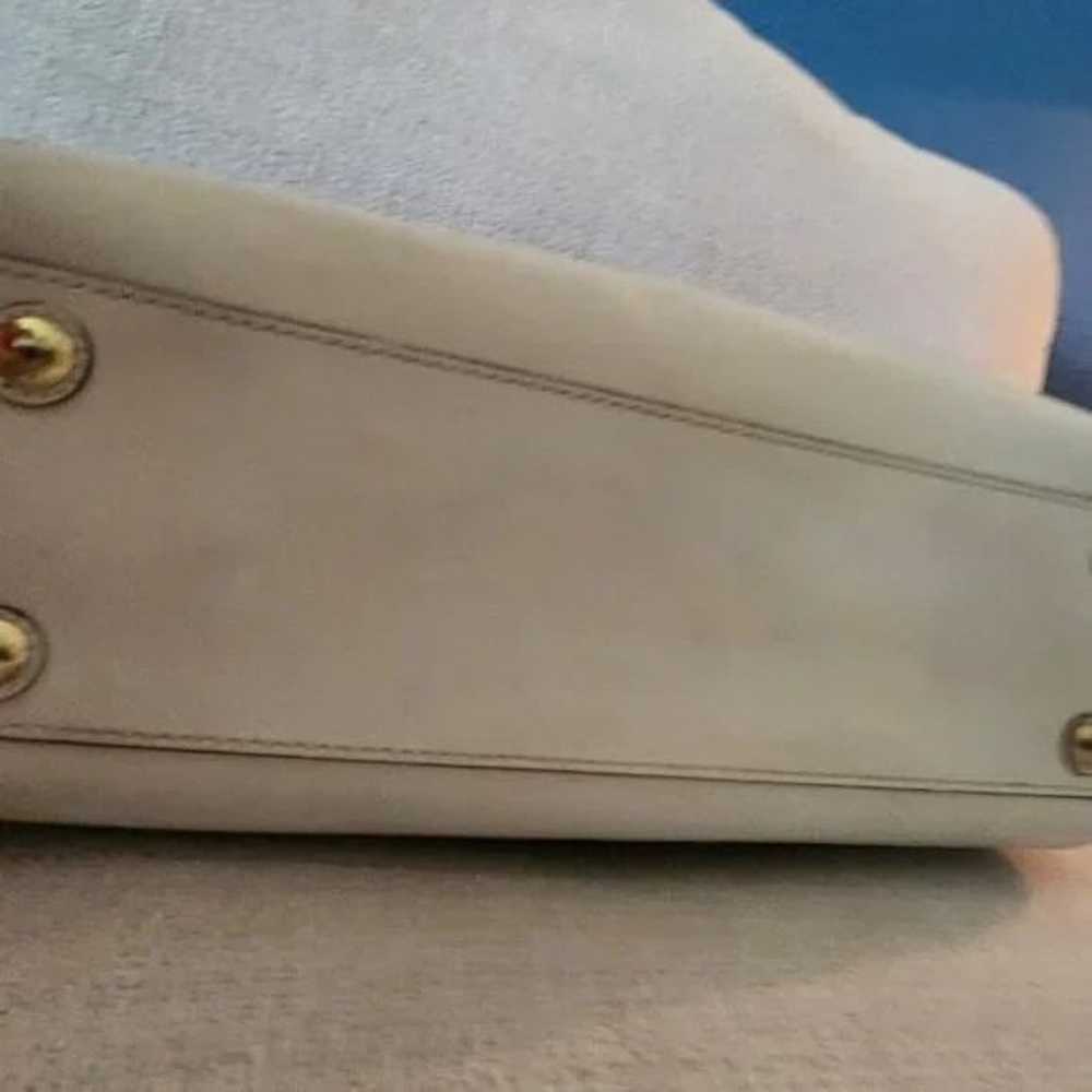 Euc Vintage Coach Hampton Cream & White Leather H… - image 4