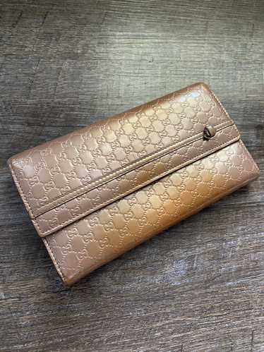 Gucci Gucci Micro Guccissima Leather long wallet