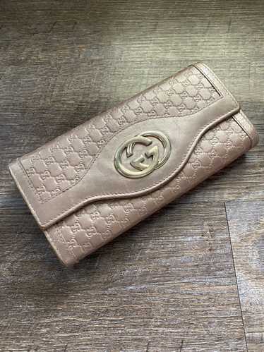 Gucci Gucci GG Interlock Guccissima long wallet