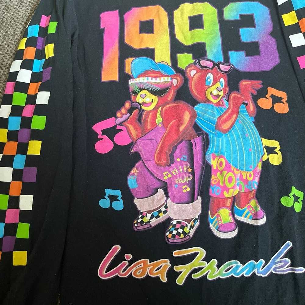 Lisa frank hip hop bears long sleeve XS - image 3