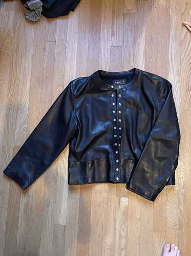Agnes B. Leather Agnes B. Special Cardigan Jacket