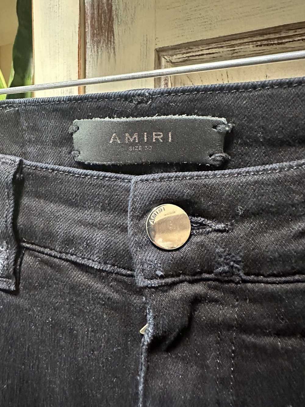Amiri Mike Amiri Trasher jeans black and white si… - image 3