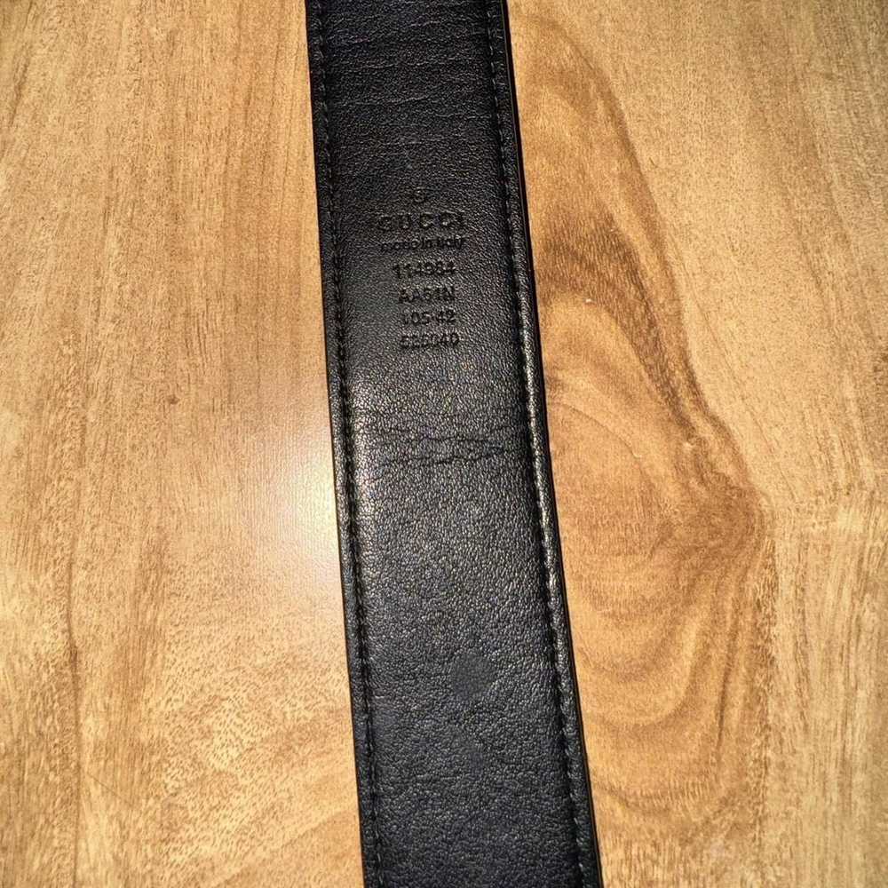 Gucci Gucci Belt Leather GG buckle - image 4