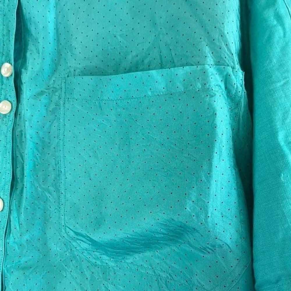 Vintage Chaus Linen Cotton Silk Blend Button Down… - image 4