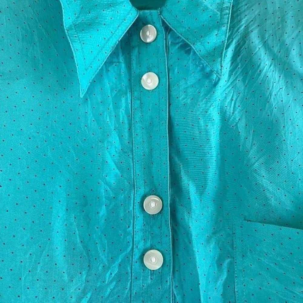 Vintage Chaus Linen Cotton Silk Blend Button Down… - image 5