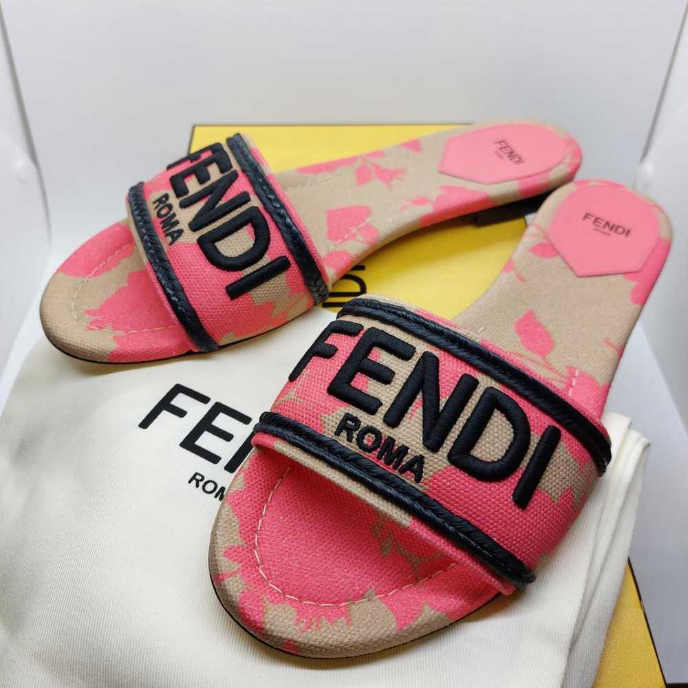 Fendi Cloth flip flops - image 2