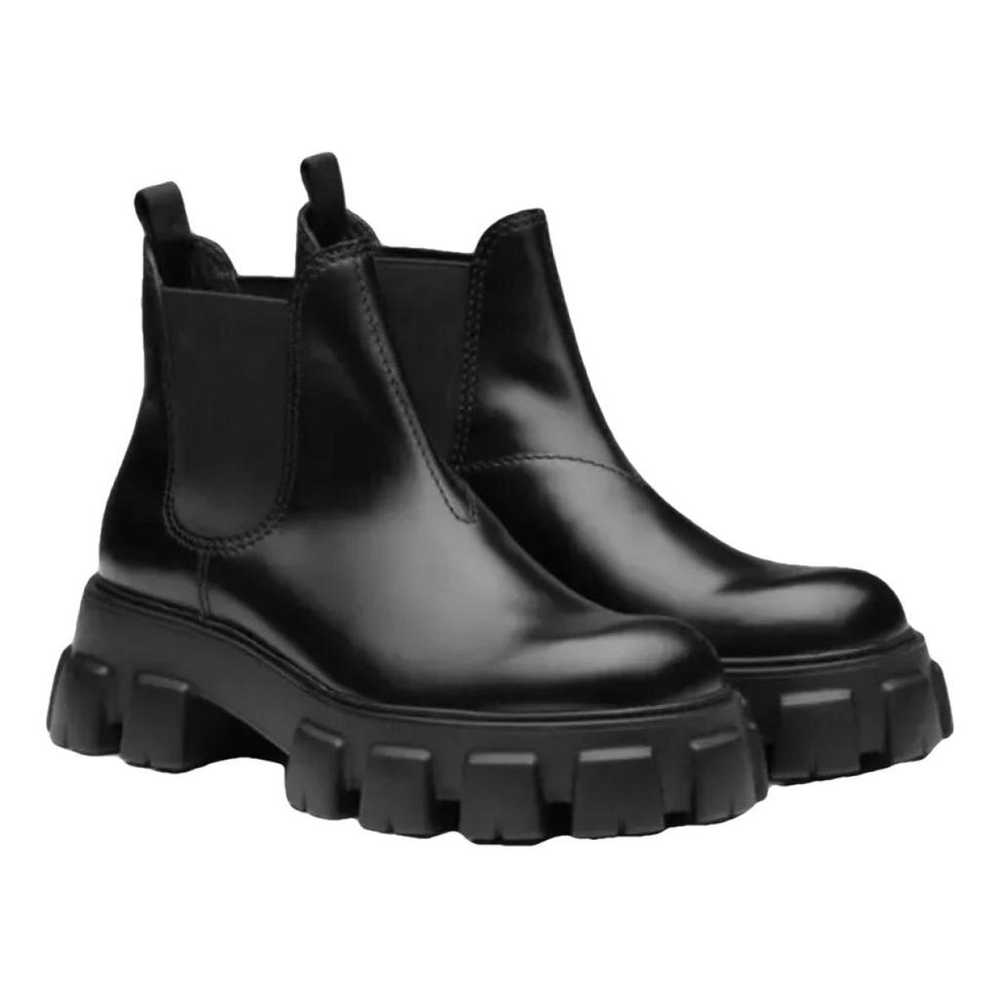 Prada Monolith leather boots - image 1