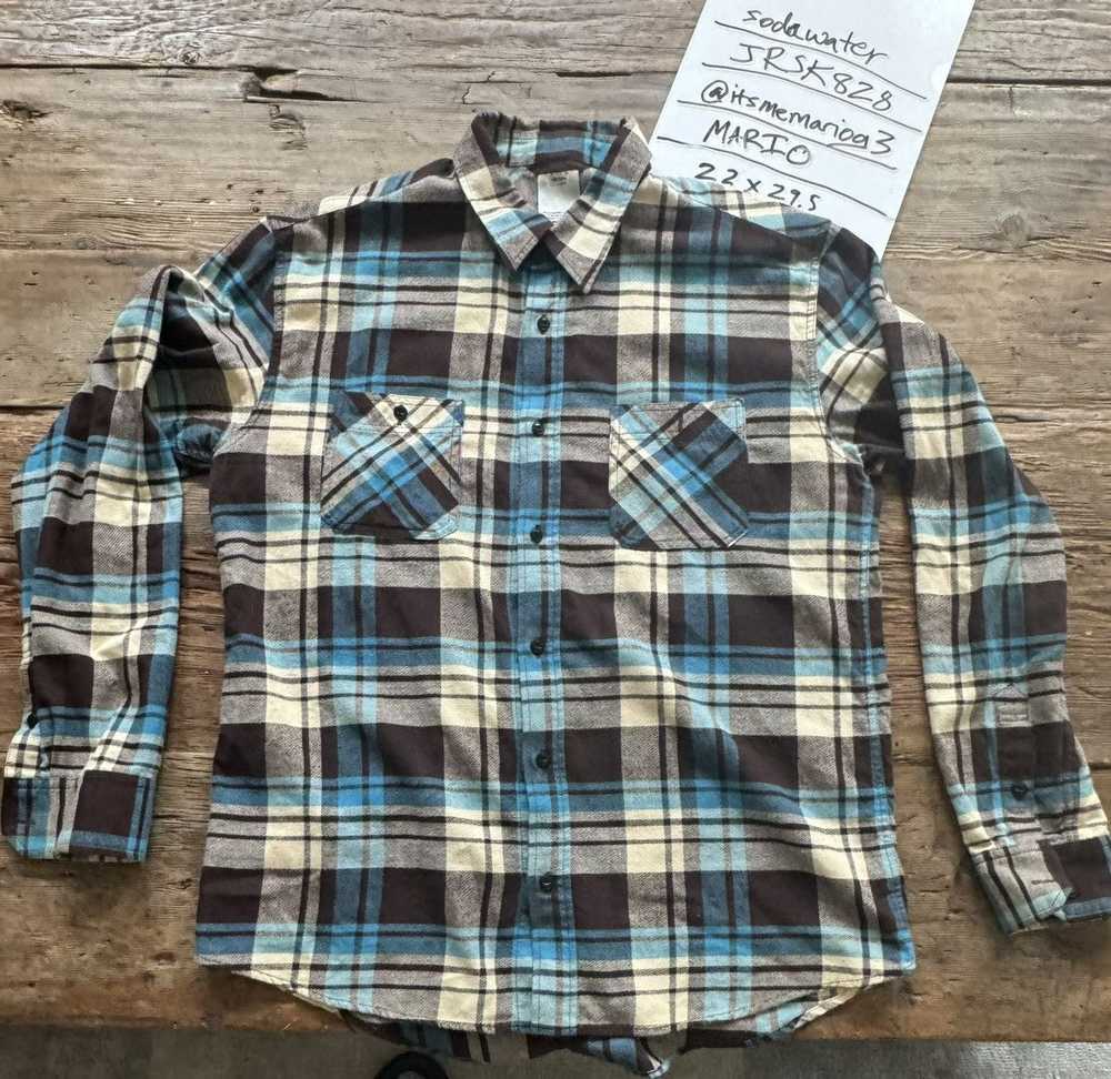 Visvim VISVIM 14AW LARGE INDIGO CHECK FLANNEL SHI… - image 1