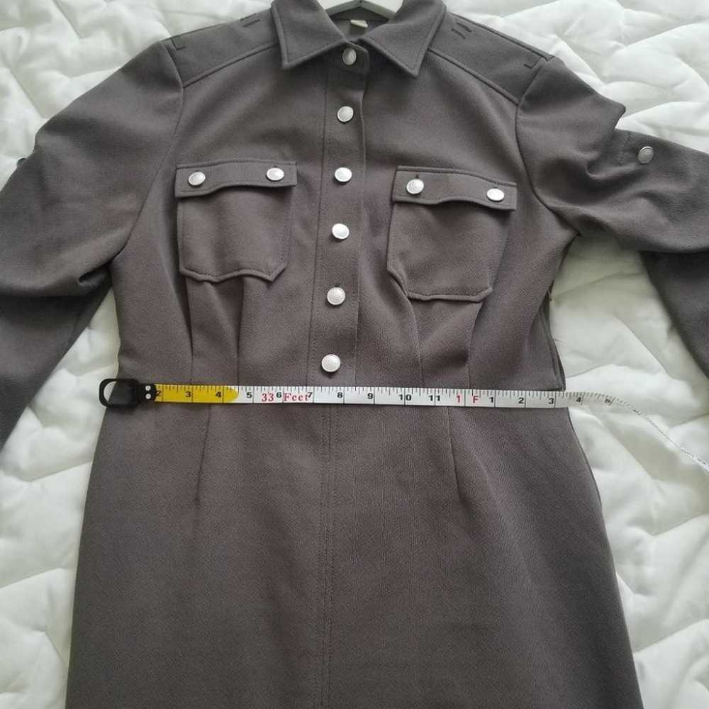 VINTAGE Military Cargo Belted Shirt Dress - M - image 11