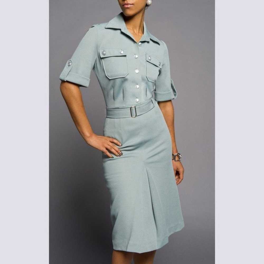 VINTAGE Military Cargo Belted Shirt Dress - M - image 2