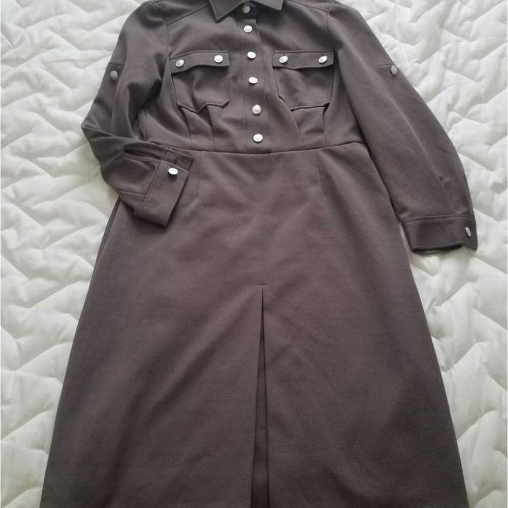VINTAGE Military Cargo Belted Shirt Dress - M - image 9