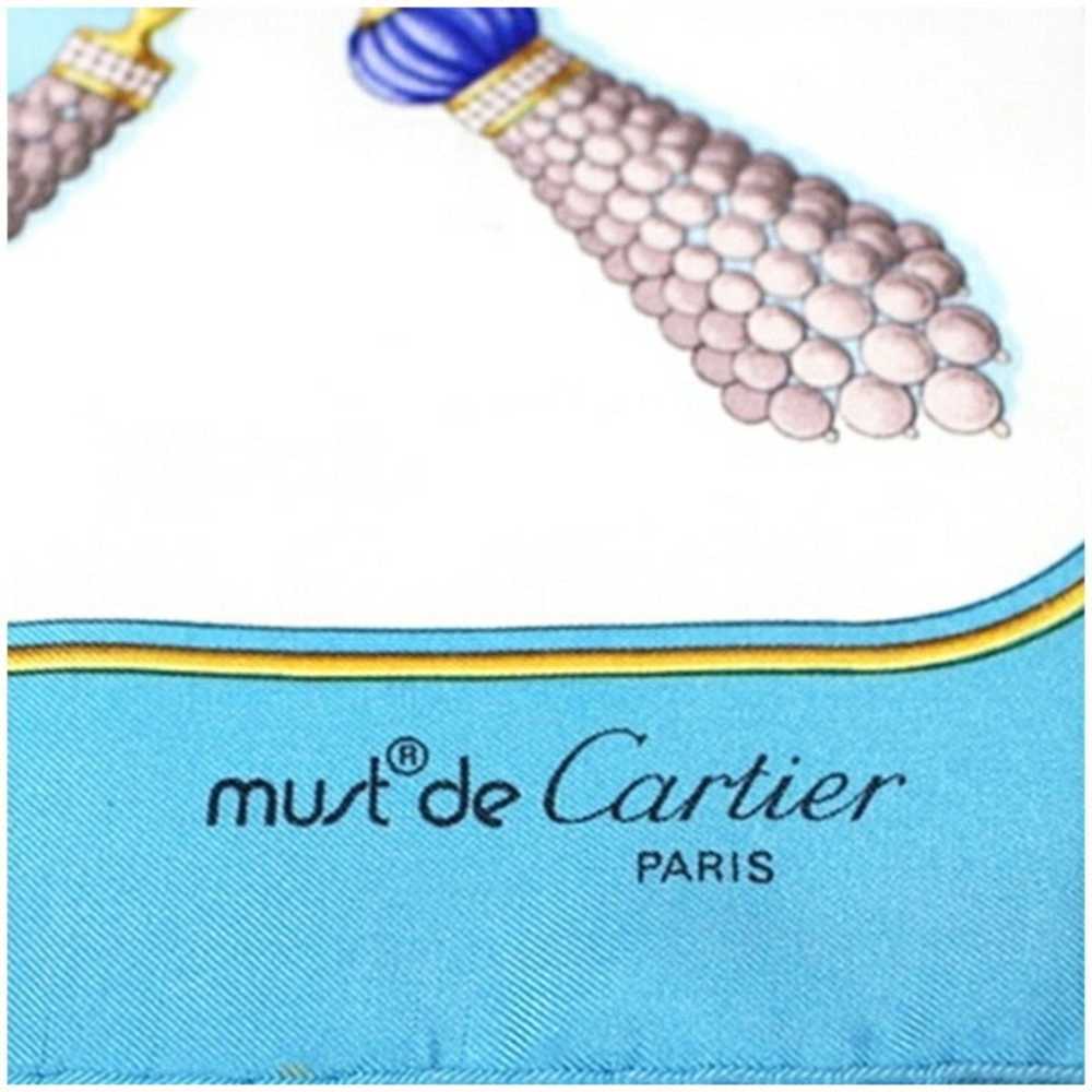 Cartier CARTIER Must de Scarf Muffler Light Blue … - image 7