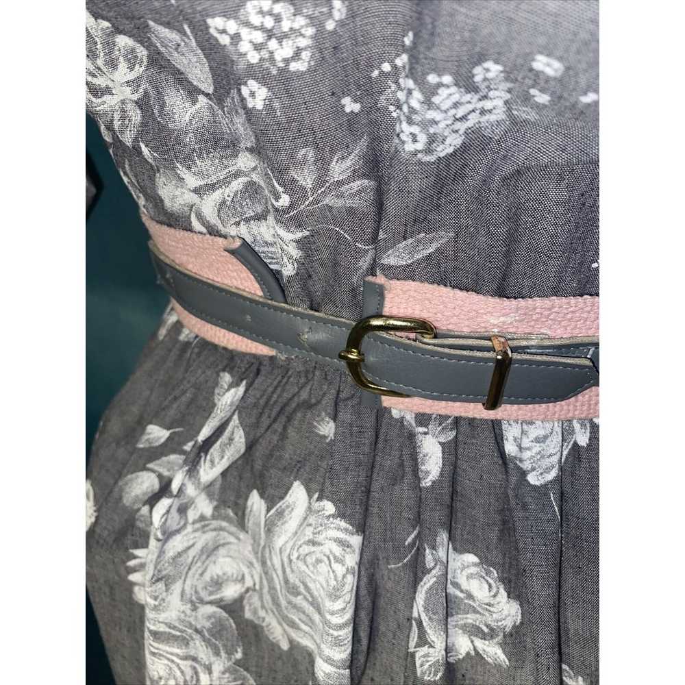 Vintage Prago 70s / 80s Floral Pocketed Dress Med… - image 11