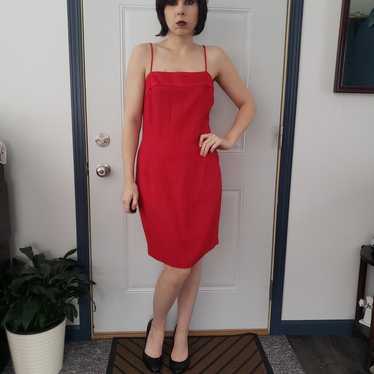 90s Red Party Dress with Jacket - image 1