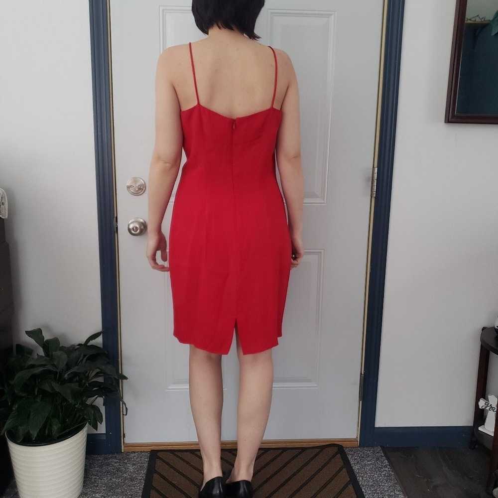 90s Red Party Dress with Jacket - image 3
