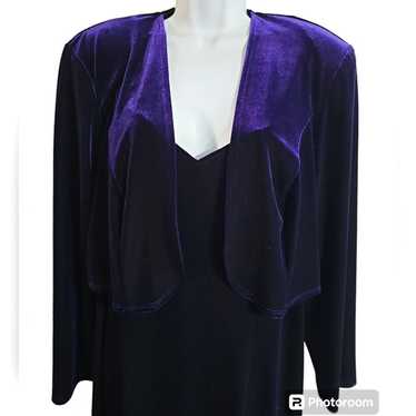 Onyx Nite Wendye Chaitin Plus Size 16 Purple Velv… - image 1