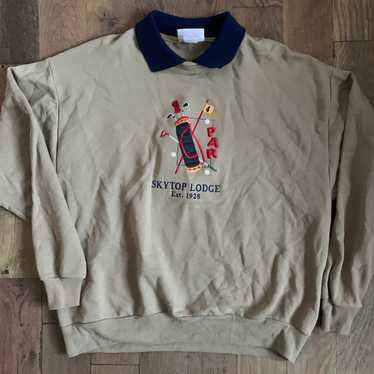 Striking Effects Vintage Collared Golf Sweatshirt 