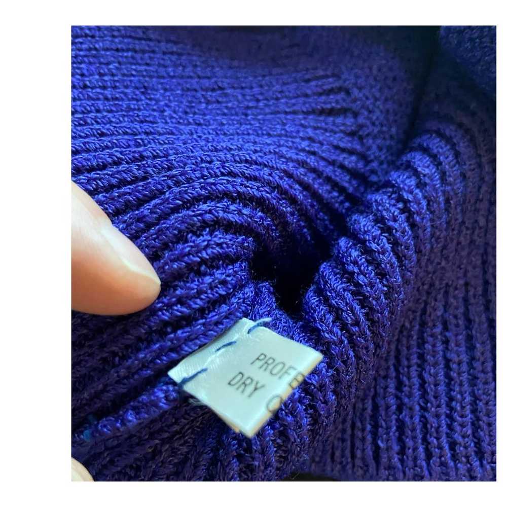 Ann Caron Sakowitz Purple Knit Women's Size Small… - image 6