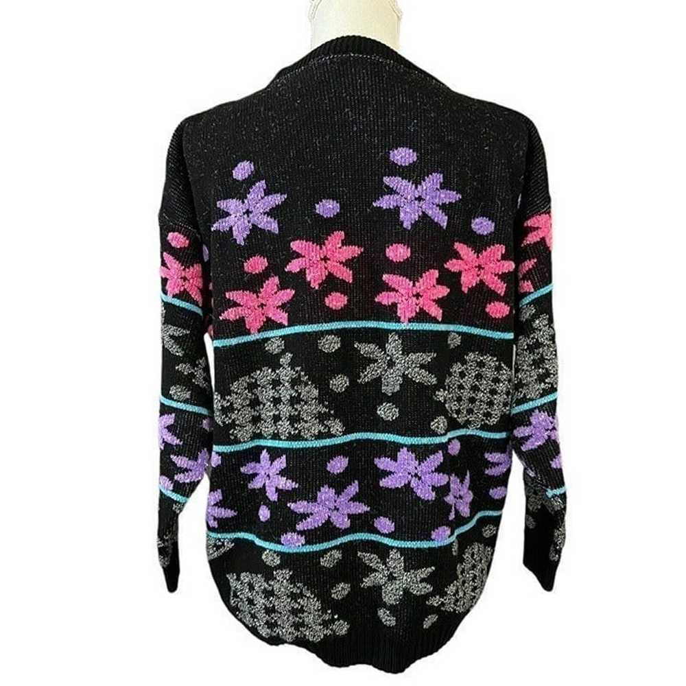 Bay Point Threads Black and Neon Purple Blue Pink… - image 3