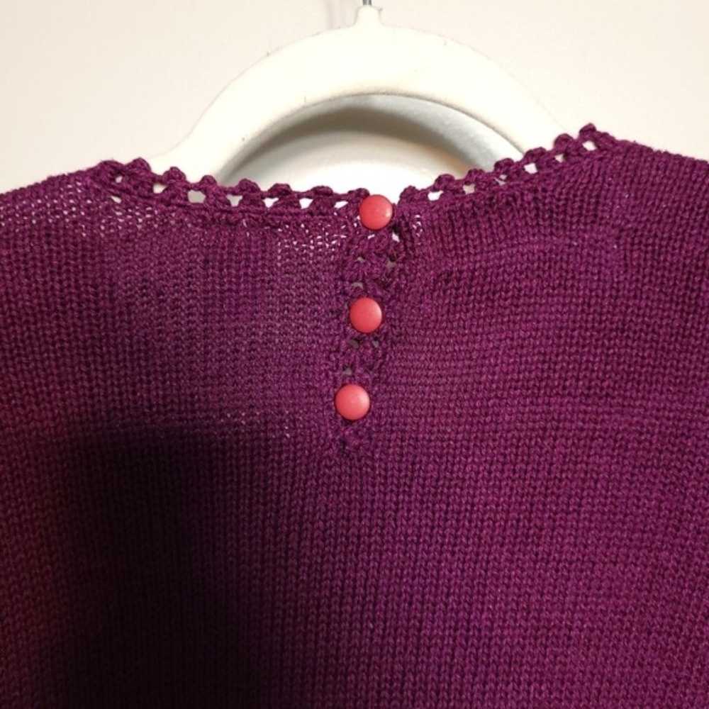 Signature by Nothern Isles Sweater Purple Floral … - image 12