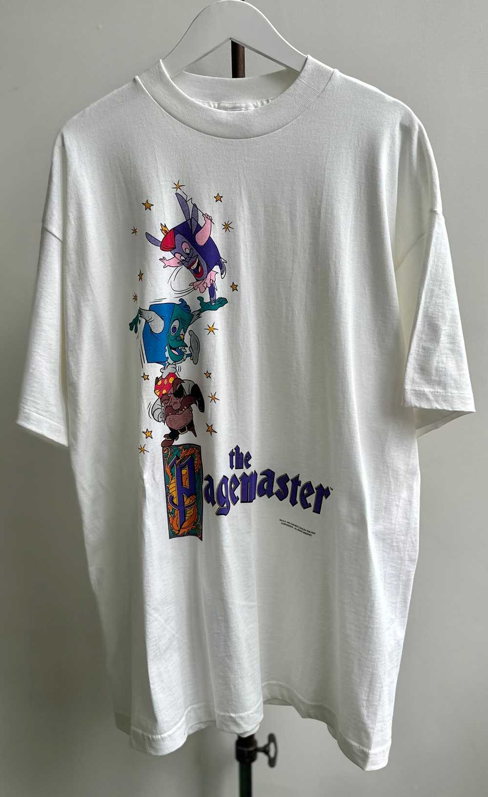 Vintage The Pagemaster Movie Promo T-Shirt XL - image 1