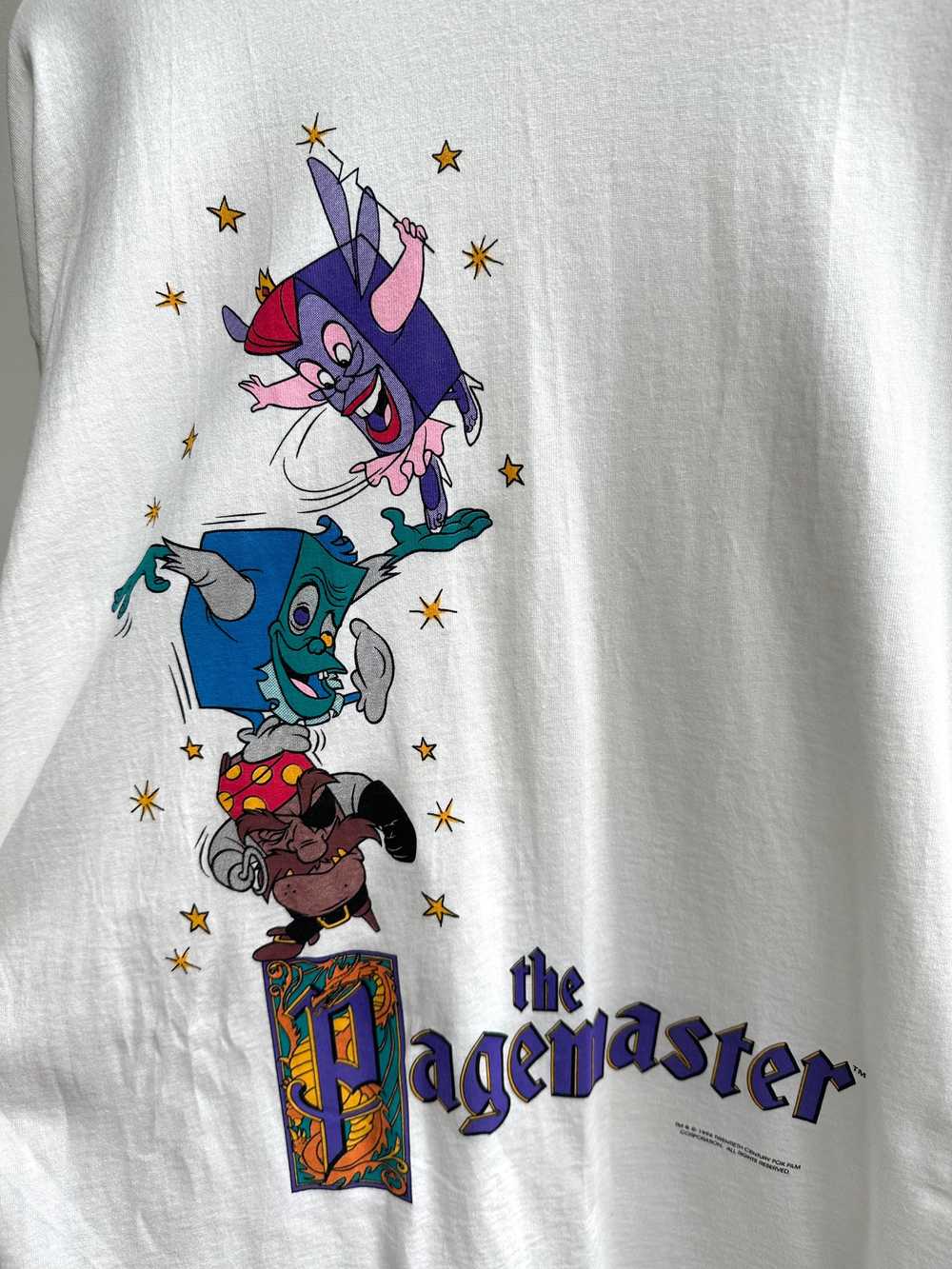 Vintage The Pagemaster Movie Promo T-Shirt XL - image 2