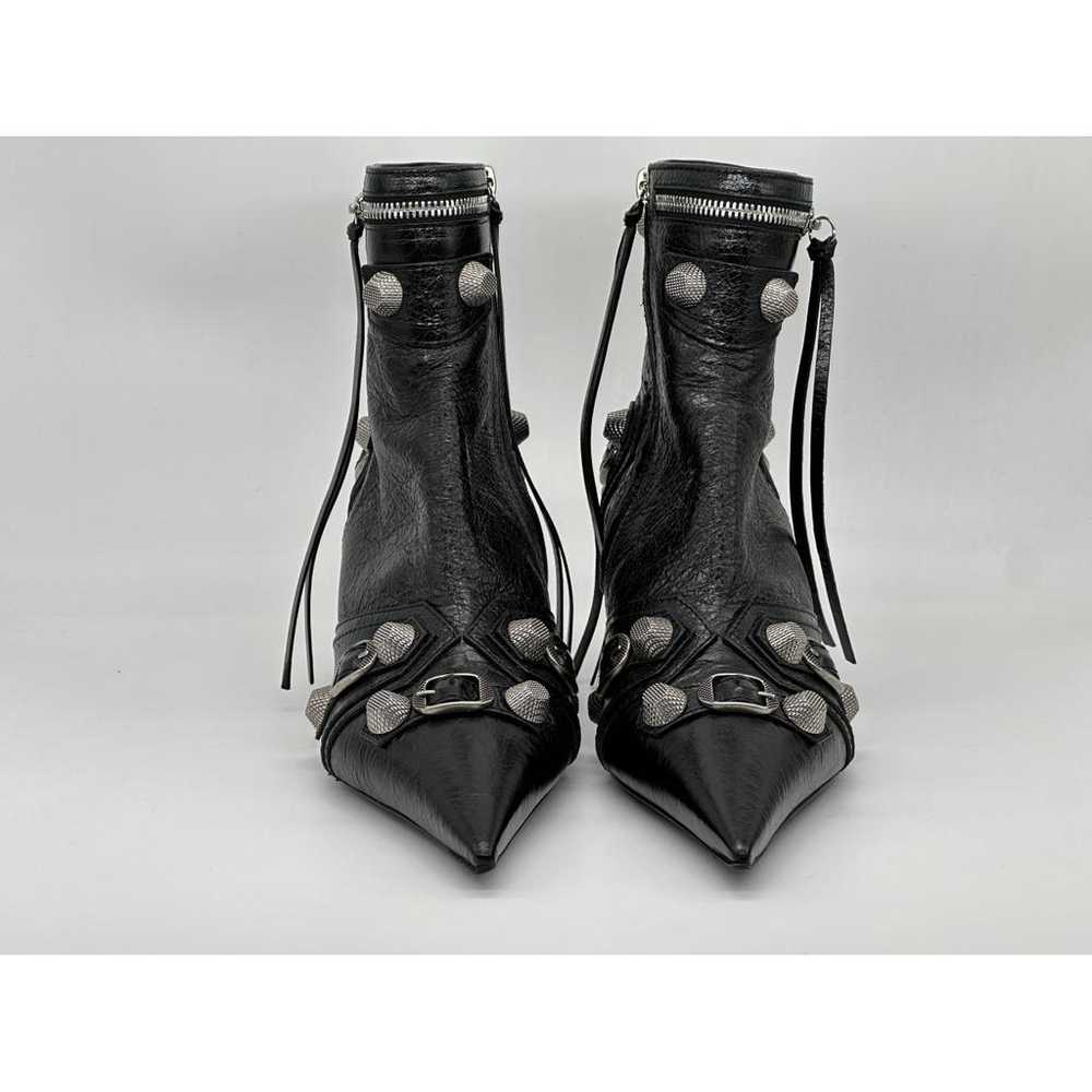 Balenciaga Cagole leather ankle boots - image 4