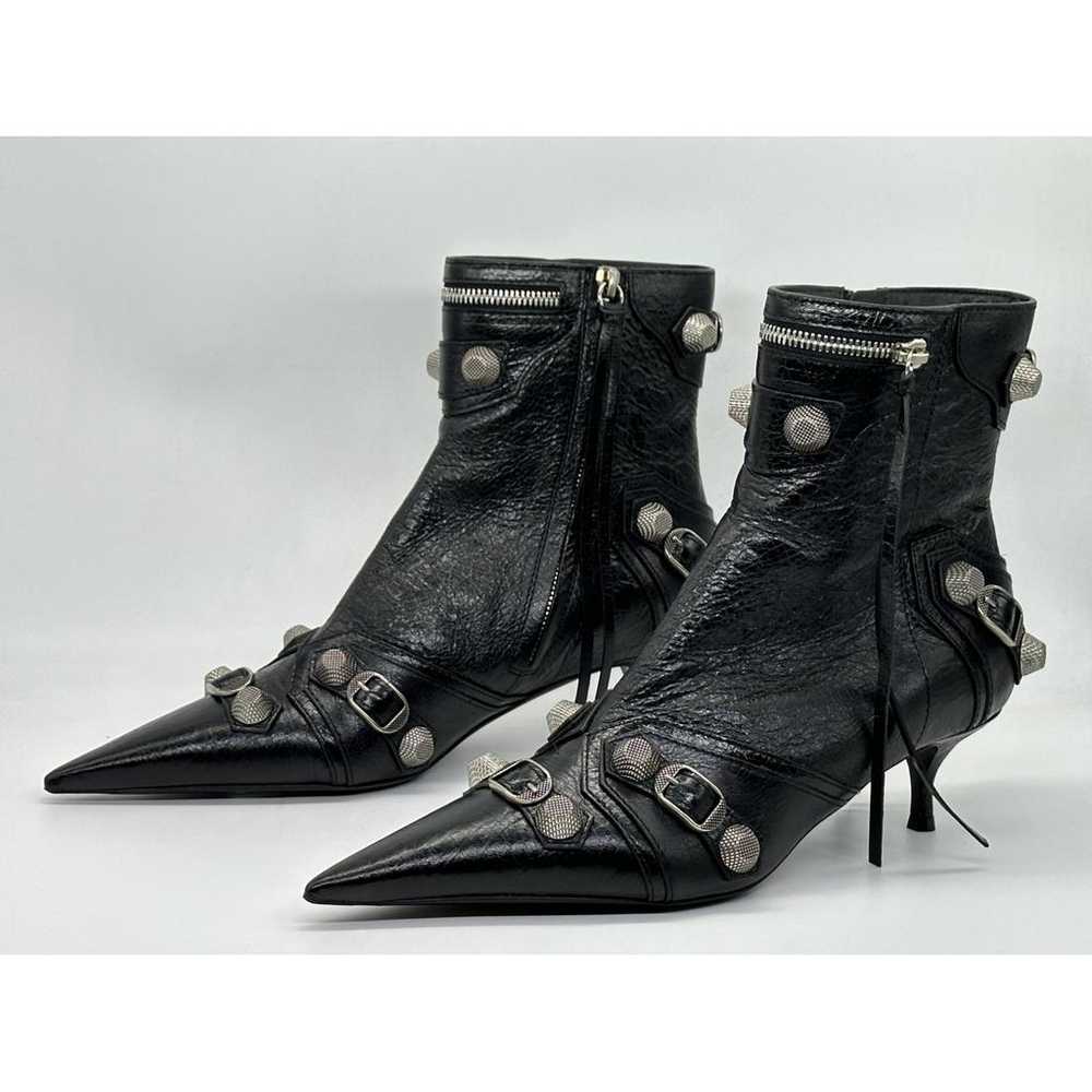 Balenciaga Cagole leather ankle boots - image 5
