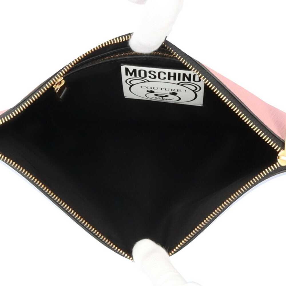 Moschino Moschino Clutch Bag Leather Pink Women's… - image 6