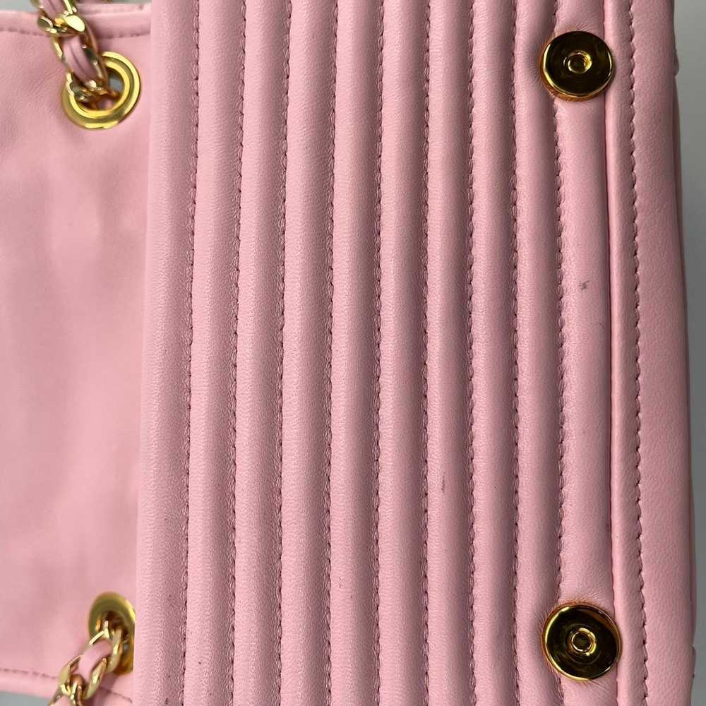 Moschino Moschino Biker Shoulder Bag Leather Pink… - image 8