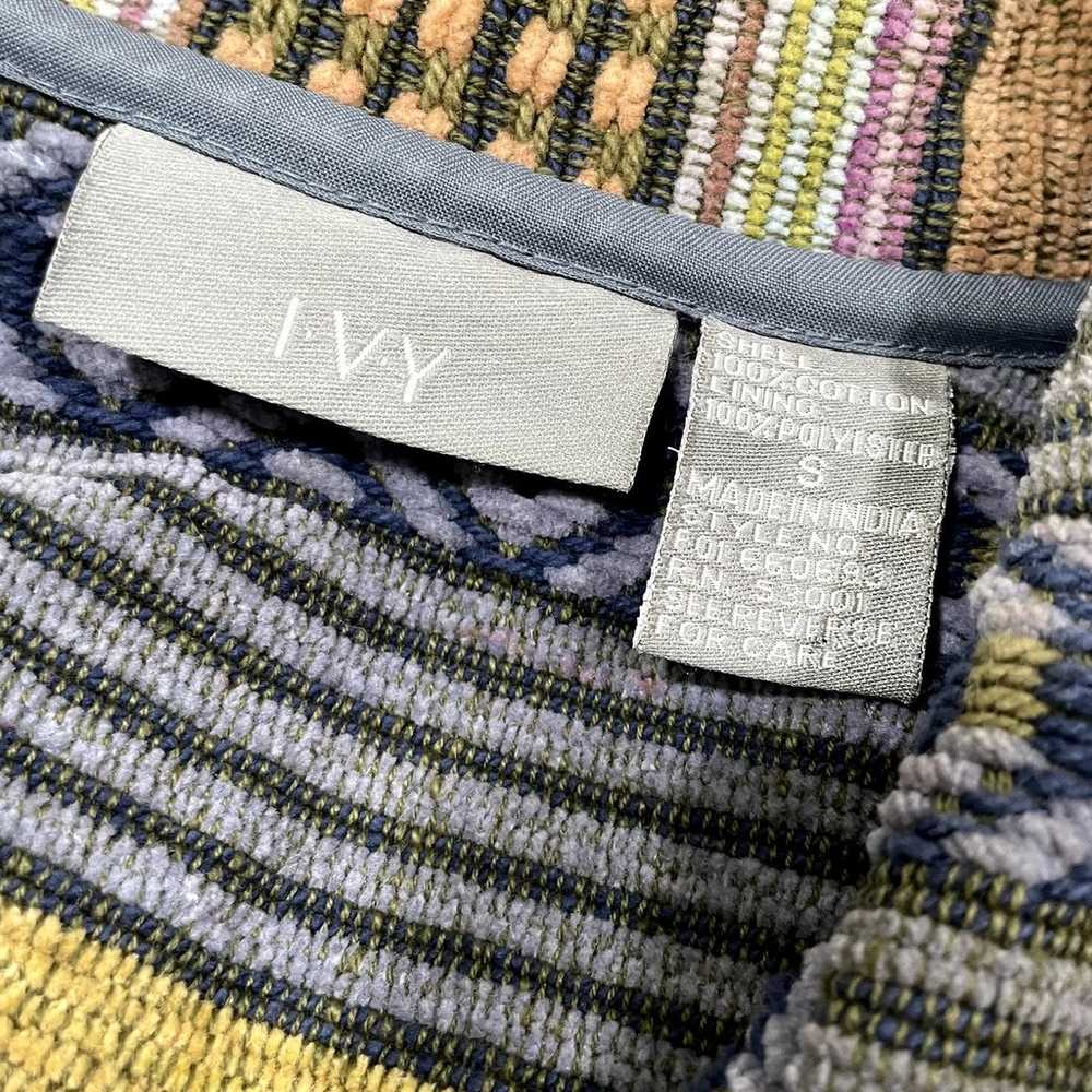 Ivy Size S Tapestry Vest Woven Vtg Striped Southw… - image 5