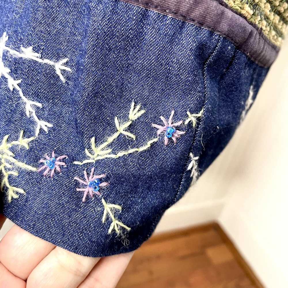 Ivy Size S Tapestry Vest Woven Vtg Striped Southw… - image 8
