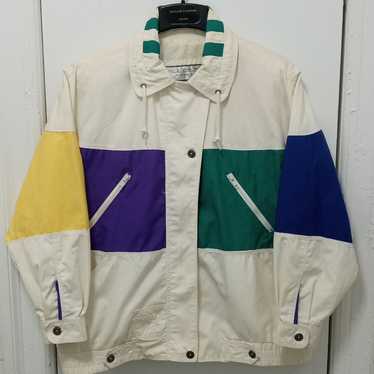 Vintage 80s Mulberry Street Windbreaker Jacket Sz 