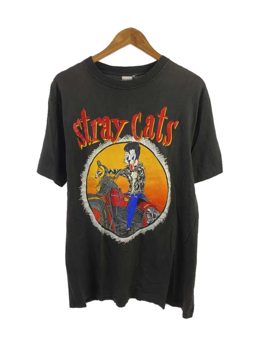 90s T-shirt 90S/Japan Tour92/Stray Cats/T-Shirt/L… - image 1