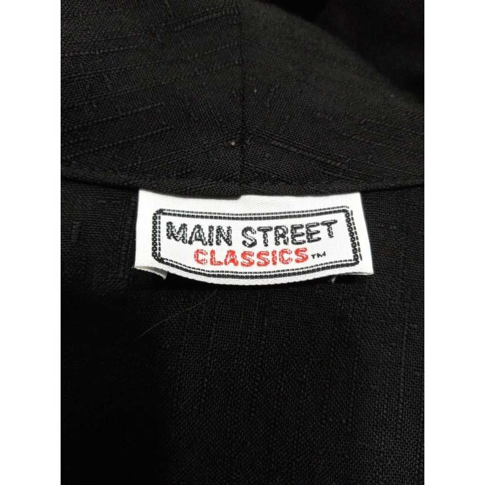 Main Street Classics Vtg Black Jacket Pockets Ear… - image 11