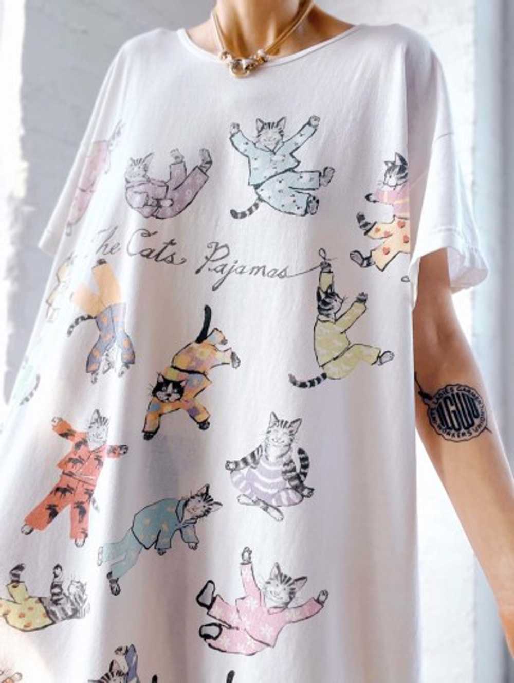 the cat’s pajamas tee dress - image 2
