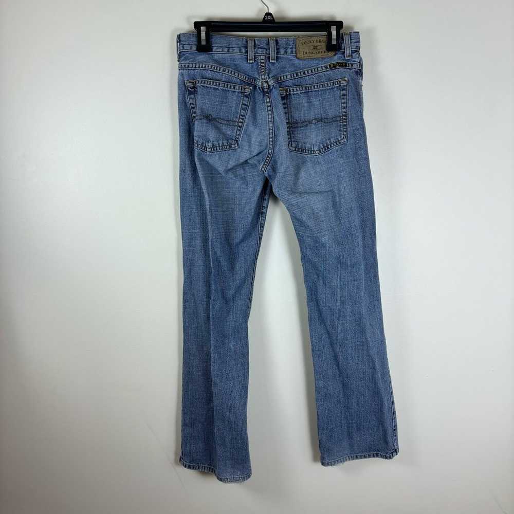 lucky brand womens dungaree jeans size 4 vintage - image 2