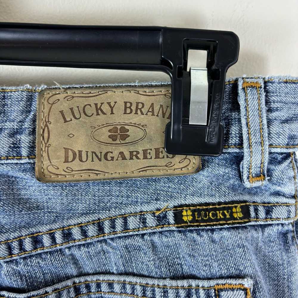 lucky brand womens dungaree jeans size 4 vintage - image 3