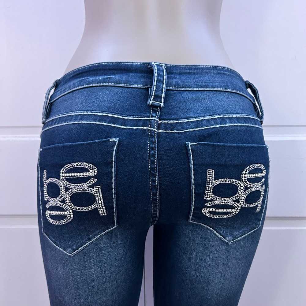 Mcbling Bedazzled Pocket Bebe Jeans - image 1