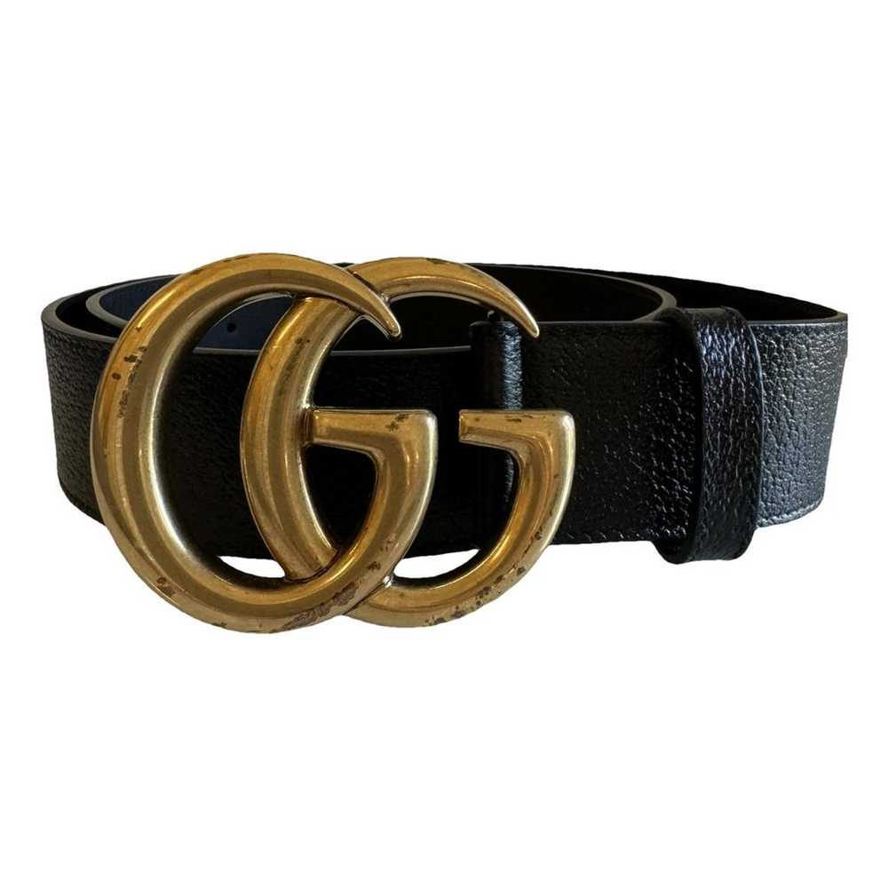 Gucci Gg Buckle leather belt - image 1